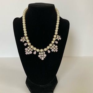 Ann Taylor Loft Crystal Statement Necklace